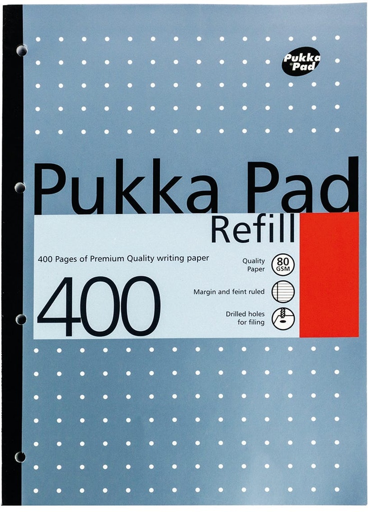A4 Refill Pad  400 pages Metallic Blue Color Pukka Pad