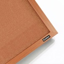 Corkboard Wooden Frame 60 Cm X 90 Cm Brown