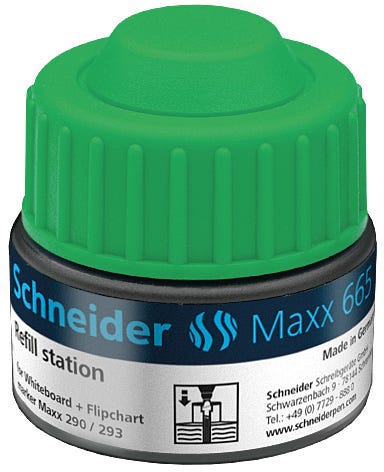Refill station Maxx Green black for Boardmarker Schneider