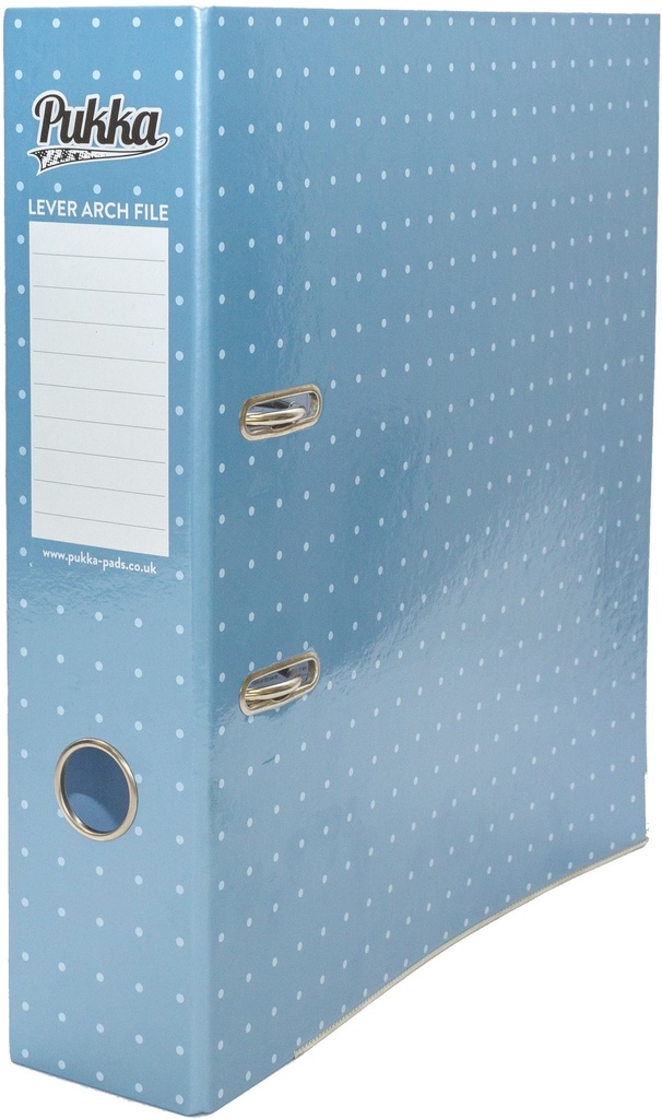 Lever Arch File A4 Metallic Blue Color - width 7cm Pukka Pad