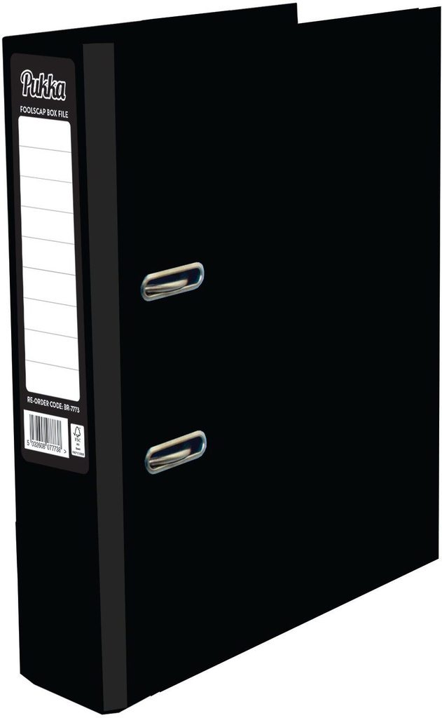 Brights Lever Arch A4 Black - width 7cm Pukka Pad
