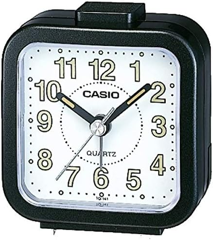 Clock Alarm Table Analog, Black  Casio TQ-141-1DF