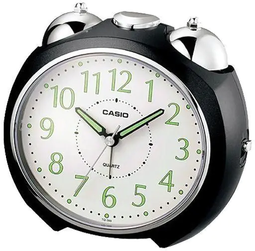 Clock Alarm Table Analog, Black Casio TQ-369-1DF