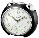Clock Alarm Table Analog, Black Casio TQ-369-1DF