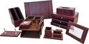 Desk set 11 Pcs / set PU    Leather   Burgandy