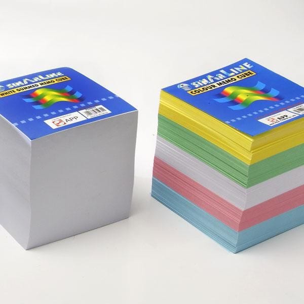 Block Cube JUMBO Assorted color 9 X 9 cm, With Gum