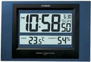 Clock Wall Digital w/ Thermometer & Hygrometer Casio ID-16S-2DF