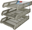 Tray Filing 3 Layer   Plastic  33.5 cm X 25.7 cm X 15 cm Grey