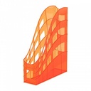 Holder Magazine File Plastic  25 cm X 7 cm X 32 cm Neon Orange WING, 75mm