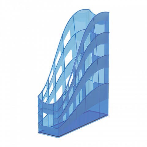 Holder Magazine File Plastic  25 cm X 7 cm X 32 cm Blue WING, 75mm