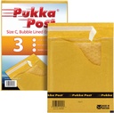 Envelope Bubbled 170x225 mm, Peel & seal, Gold, pack of 10