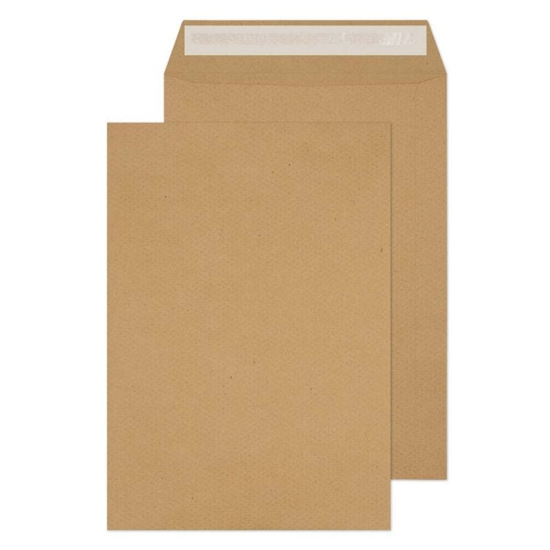 Envelope  Brown Ribbed Kraft  Pocket 110 GSM, 10"x7", 250x176mm