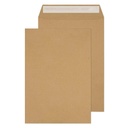 Envelope  Brown Ribbed Kraft  Pocket 110 GSM, 10"x7", 250x176mm