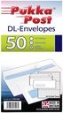 Envelopes DL Peel & Seal with window, Pack of 50, White