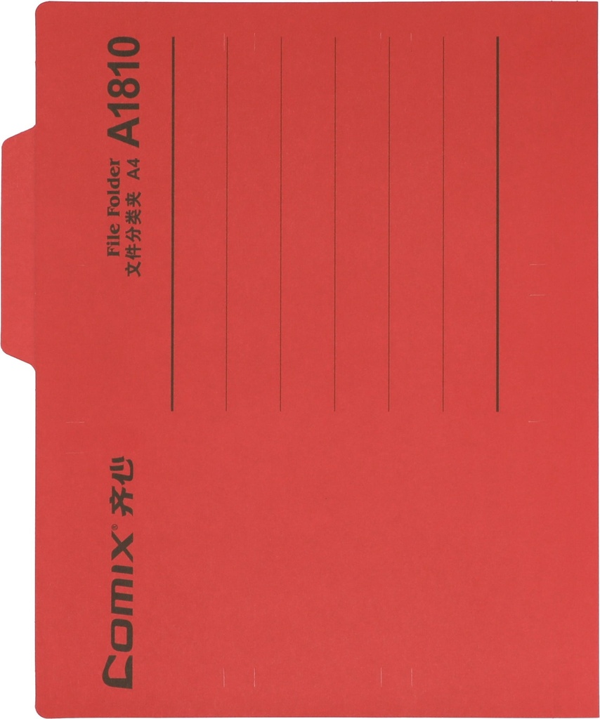 File Folder Manila 1 cut Tap 35 mm Capacity Classification Paper  A4 Red