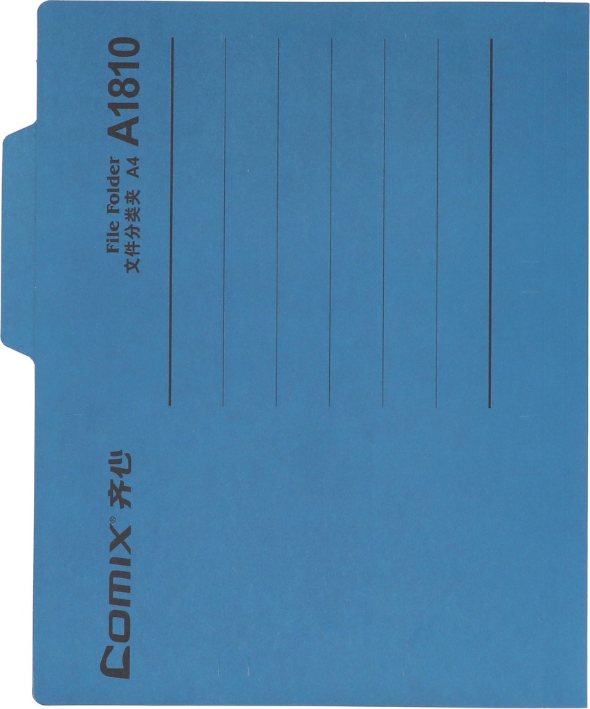 File Folder Manila 1 cut Tap 35 mm Capacity Classification Paper  A4 Blue