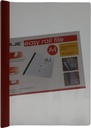 File Clear With Sliding Bar 19 C A4, Pp, 23 Mm Spine Red