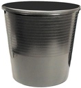 Wastebasket 12.3 L Plastic Black, ErichKrause® Office
