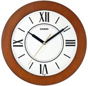 Clock Wall Analog - Light Brown Rounded -      IQ-126-5BDF