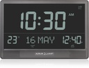 Jumbo Clock With Azan - Black LCD - CJ-18