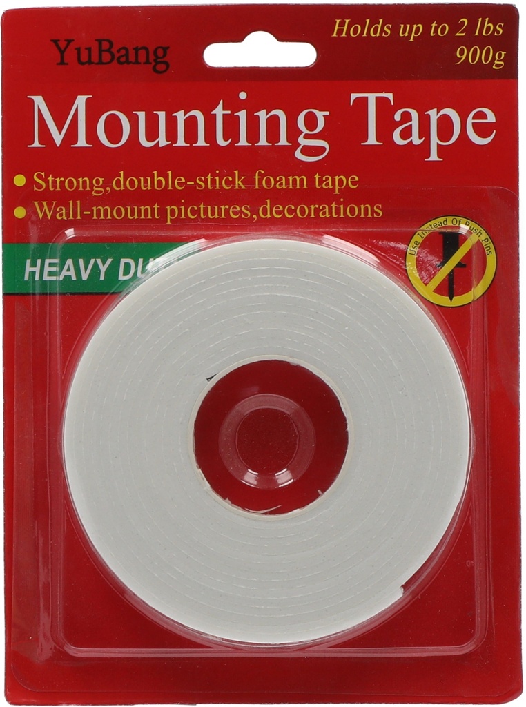 Tape Mounting Double Faced   Roll 18 mm X 3 m white