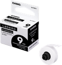 Tape Label Printer 9mm Re-Adherable Black on White Casio XA-9WE1-W-DJ