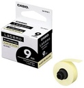 Tape Label Printer 9mm Re-Adherable Black on Yellow Casio XA-9YW1-W-DJ