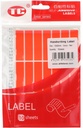 Label Multi Purpose 160 micron   Paper   13 x 50 mm Red