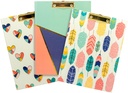 Clip Board with Cover A4, Pocket Inside, Fashion-9478-FF