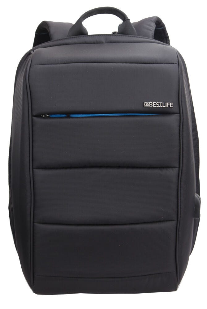 Travel Safe Laptop Backpa-BB-3456BU-1-15.6"