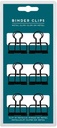 Binder Clips - Set Of 6 Metal Clips Medium Size