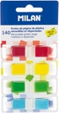 140 transparent page markers in 4 dispensers