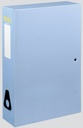File Box 7 cm With Cover With Spring Clip, Recycled Board, Pastel Color