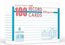 Record Cards Lines 240g 100sh 10.2 x 15.2 cm