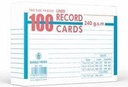 Record Cards Lines 240g 100sh 10.2 x 15.2 cm