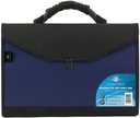 Expanding File with button A4 13 Pocket, PP Plastic, snap shut button closure