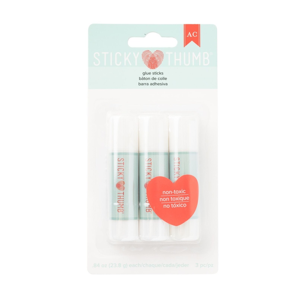 Adhesive - AC - Sticky Thumb - Permanent Glue Stick (3 Piece)