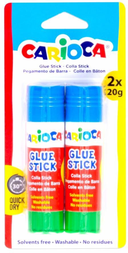 Carioca Gluestick 20 Gr.Bl.2Pcs