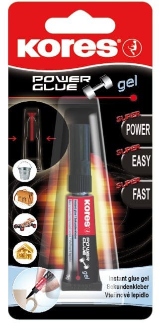 Glue GEL Power 3g, needle cap, self-piercing