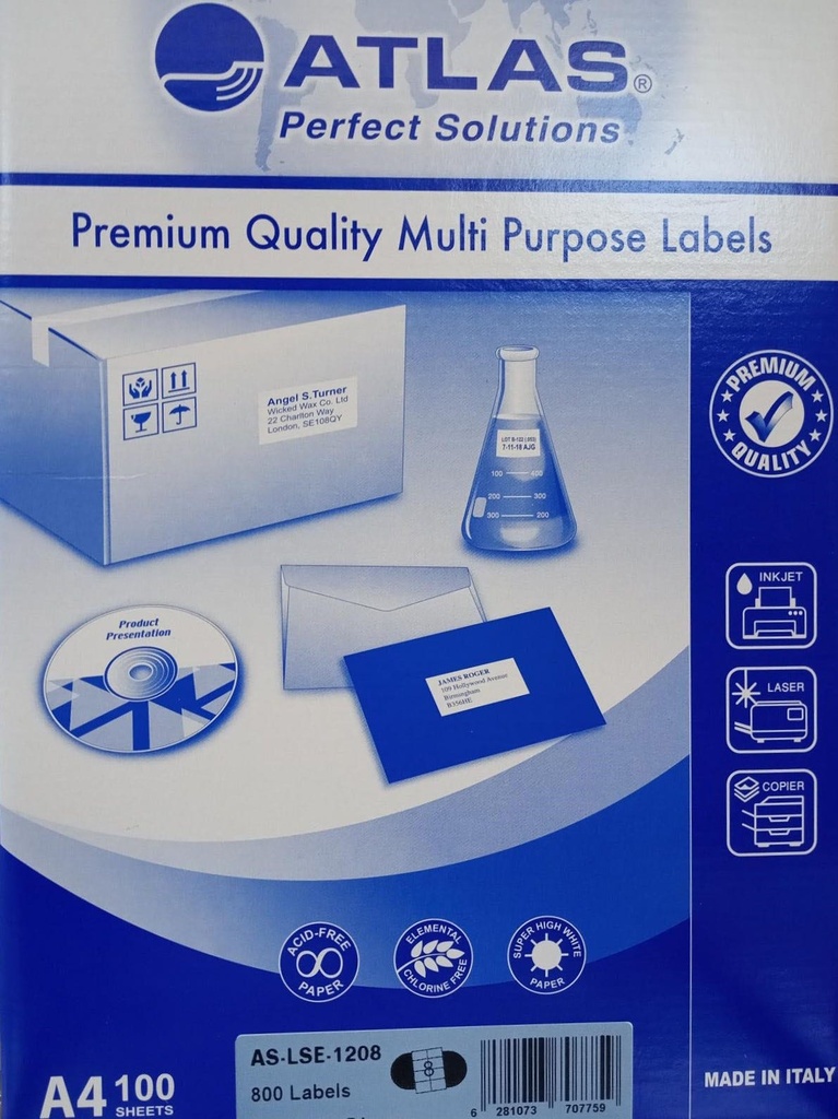 Labels Multi Purpose 8/105X74/ Pak=100Sht