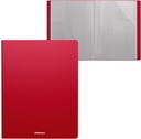 Book Display 10 Pocket Top Loaded Polypropolene  A4 Red, ErichKrause® Matt Classic