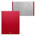 Book Display 30 Pocket Top Loaded Polypropolene  A4 Red, ErichKrause® Matt Classic-43069