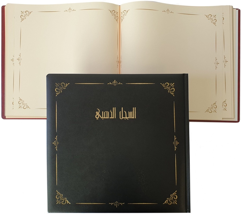 Gold Book 100gsm paper Gilded 29x29cm-96sh Black