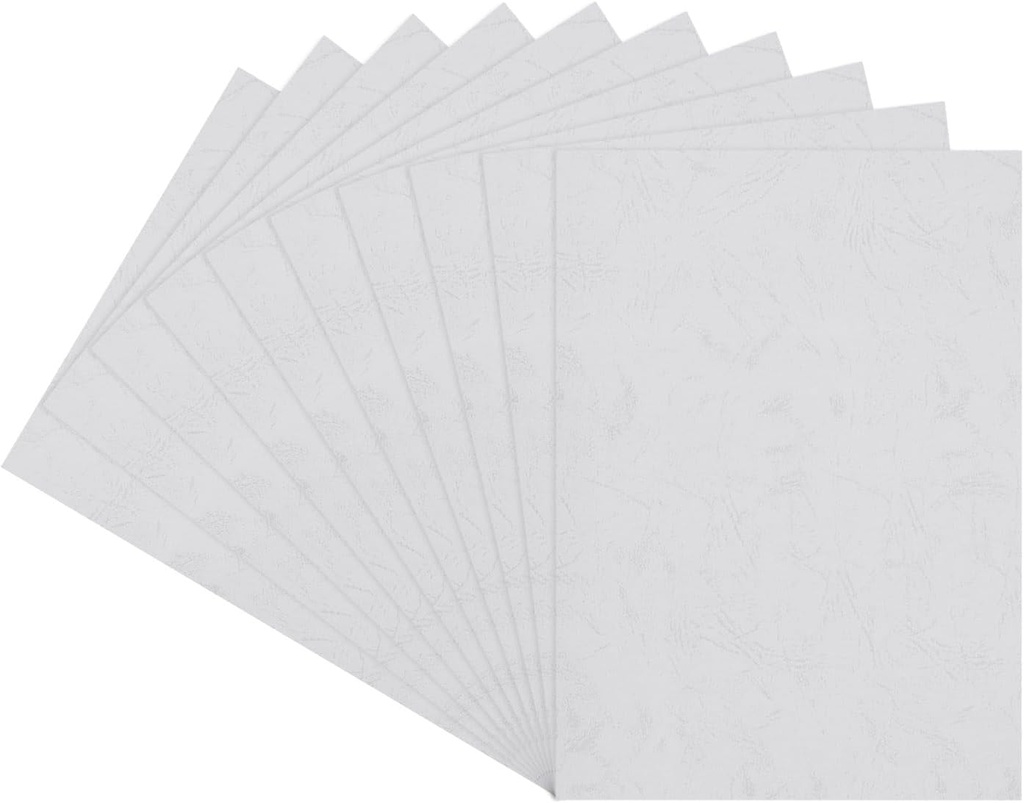 Cover Binding 180G Leather Grain   Paper  A4 White-ST09-18016