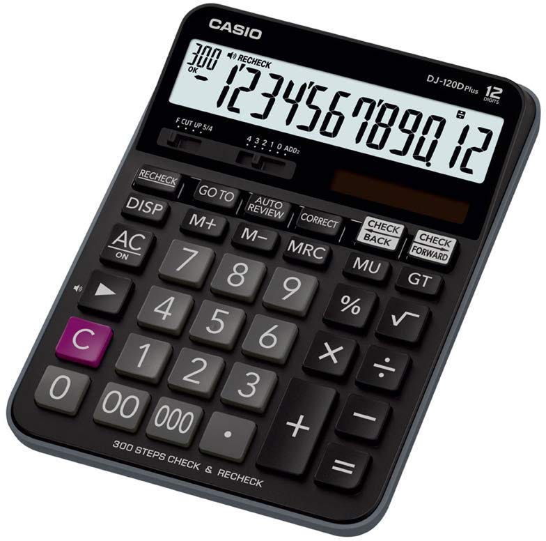 Calculator Desktop 12 Digits Casio DJ-120D Plus
