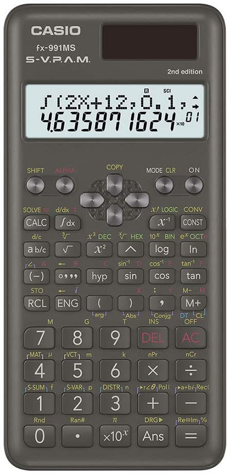 Calculator Scientific  401 functions Casio FX-991MS-2-W-DH-AR