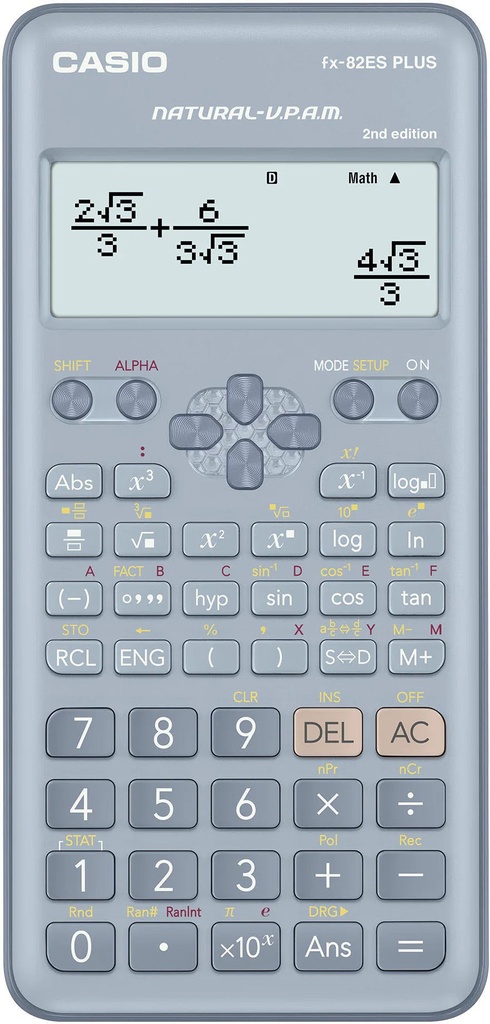 Calculator Scientific, Non-programmable, 252 functions, Blue, Casio FX-82 ARX