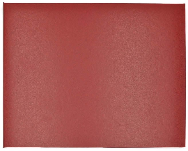 Certificate Cover Foldable Padded A4 - Burgundy