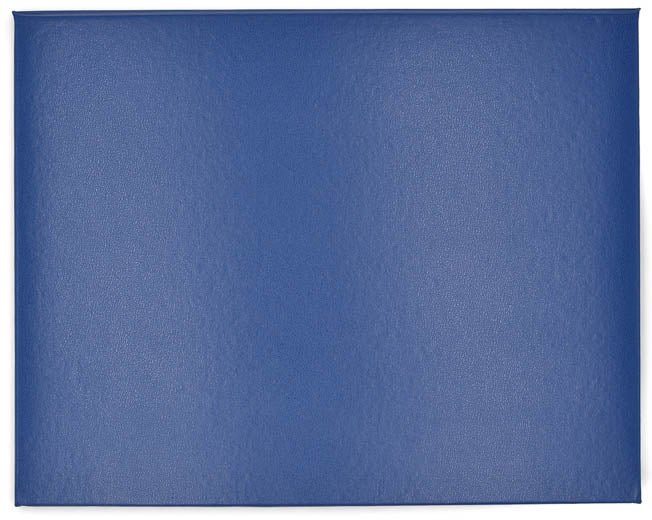 Certificate Cover Foldable Padded A4 - Blue