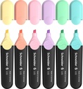 Highlighter Job assorted Wallet 6 pieces pastel Schneider